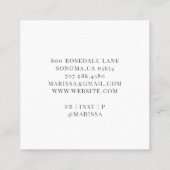 Baker Pastry Chef Cake Blue Green Glitter Drift Sq Vierkante Visitekaartje (Achterkant)