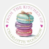 Baker Pastry Chef Cookies Food Label Sticker (Voorkant)