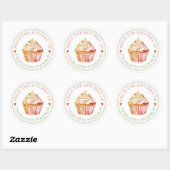 Baker Pastry Chef Cupcake Food Label Sticker (Vel)