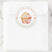 Baker Pastry Chef Cupcake Food Label Sticker (Tas)