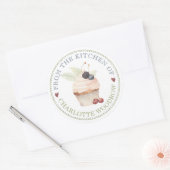 Baker Pastry Chef Cupcake Label Sticker (Envelop)