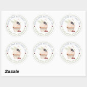 Baker Pastry Chef Cupcake Label Sticker (Vel)