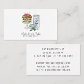 Baker Pastry Chef Elegant Cake Visitekaartje (Voorkant / Achterkant)