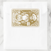 Baker Pastry Chef Gold Product Rechthoekige Sticker (Tas)