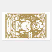 Baker Pastry Chef Gold Product Rechthoekige Sticker (Voorkant)