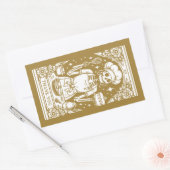 Baker Pastry Chef Gold Product Rechthoekige Sticker (Envelop)