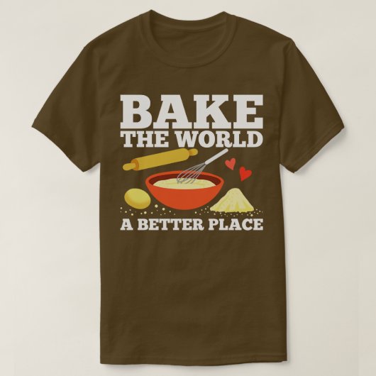 Baker Pastry Chef T-shirt (Design voorkant)