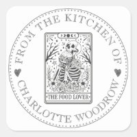 Baker Pastry Chef Tarot Food Lover Food Label