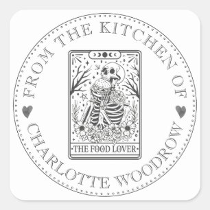 Baker Pastry Chef Tarot Food Lover Food Label