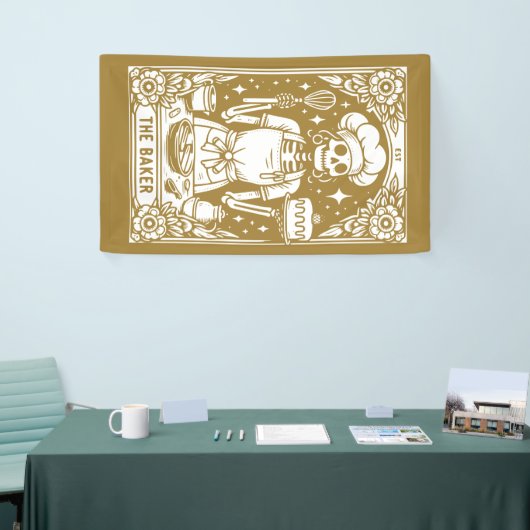 Baker Pastry Chef Tarot Gold Product Spandoek (Beurs)