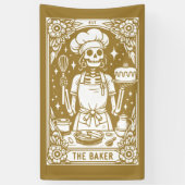 Baker Pastry Chef Tarot Gold Product Spandoek (Verticaal)