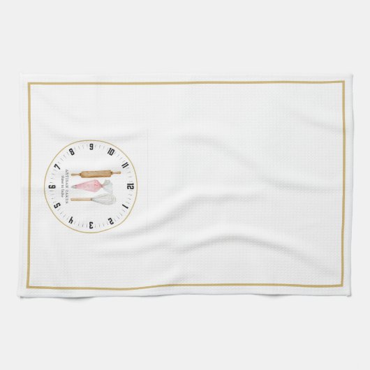 Baker Pastry Chef Time to Bake Theedoek (Horizontaal)