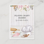 Baker Pastry Chef Waterverf Baking Tools Business Visitekaartje (Voorkant)