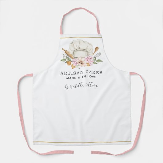 Baker Pastry Chef Waterverf Baking Tools Schort (Voorkant)
