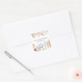 Baker Pastry Chef Waterverf Baking Tools Vierkante Sticker (Envelop)