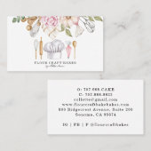 Baker Pastry Chef Waterverf Baking Tools Visitekaartje (Voorkant / Achterkant)