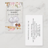 Baker Pastry Chef Waterverf Baking Tools Visitekaartje (Voorkant / Achterkant)