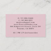 Baker Pastry Chef Waterverf Baking Tools Visitekaartje (Achterkant)