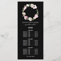 Baker Pastry Chef Waterverf Baking Utensil Floral