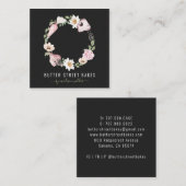 Baker Pastry Chef Waterverf Baking Utensil Floral Vierkante Visitekaartje (Voorkant / Achterkant)