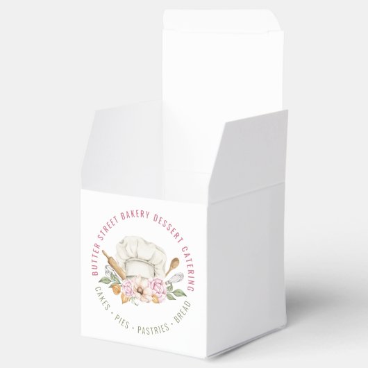 Baker Pastry Chef Waterverf Baking Utensils Bedankdoosjes (Geopend)