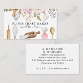 Baker Pastry Chef Waterverf Florence Tools Visitekaartje (Voorkant / Achterkant)