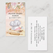 Baker Pastry Chef Waterverf Tools gereedschap Visitekaartje (Voorkant / Achterkant)