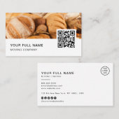 Baker QR Code Logo Social Media Visitekaartje (Voorkant / Achterkant)