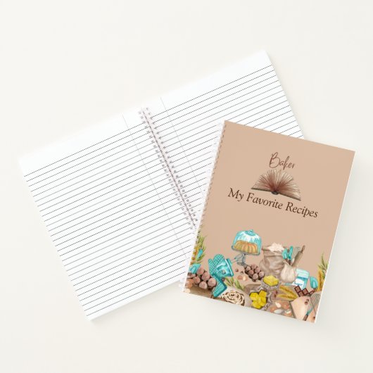 Baker Recipe Book Notitieboek (Binnen)