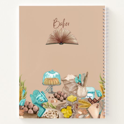  Baker Recipe Book Notitieboek (Achterkant)