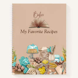  Baker Recipe Book Notitieboek
