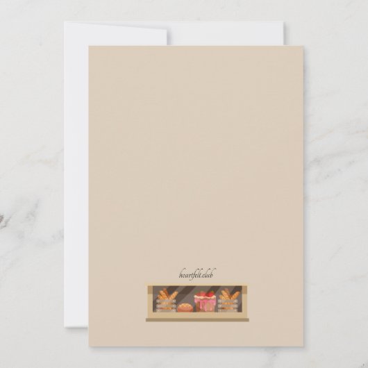 Baker Retirement Party Kaart (Achterkant)