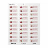 Baker Return Address Labels Pastry Chef Cake Love (Full Sheet)