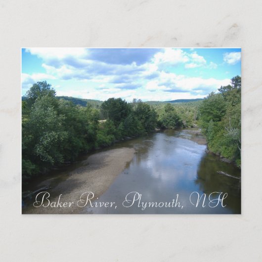 Baker River, Plymouth, NH Briefkaart (Voorkant)