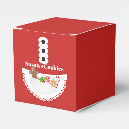 Baker Schort peperkoek Kerstkoekjesruil Bedankdoosjes (Voorkant Zijde)