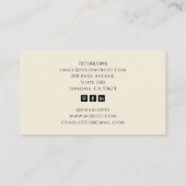 Baker Skeleton Sepia Tarot Esthetisch Visitekaartje (Achterkant)