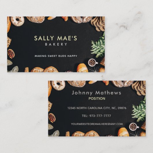 Baker Slogans Visitekaartjes (Voorkant / Achterkant)