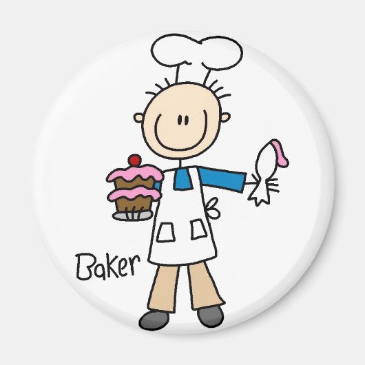 Baker Stick figuur magneet (Voorkant)