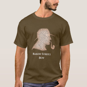 Baker Street Boy slogan detective Victoriaans T-shirt