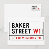 Baker Street Briefkaart (Voorkant / Achterkant)