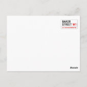 Baker Street Briefkaart (Achterkant)