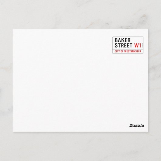 Baker Street Briefkaart (Achterkant)