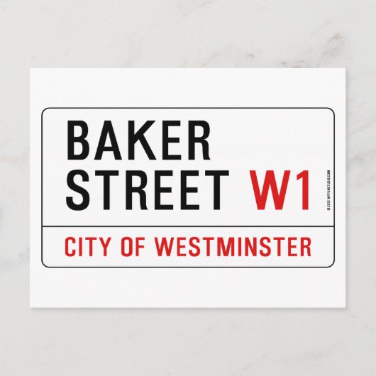 Baker Street Briefkaart (Voorkant)