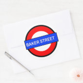 Baker Street metrostation Ronde Sticker (Envelop)