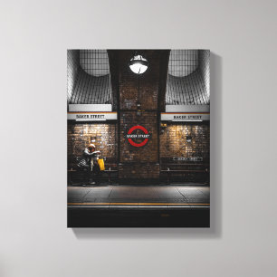 Baker Street Tube Station Canvas - Londen Afdruk