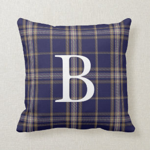 Baker Tartan Pset Monogrammed Pillow Kussen