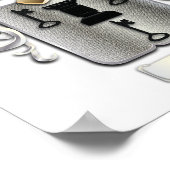 Baker Wapenlaag afdrukken op papier met zware matt Poster (Hoek)