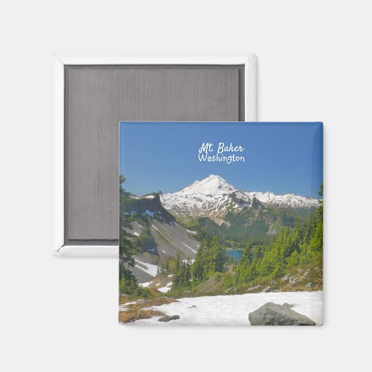 Baker Washington Schilderachtig foto Magnet (Voorkant / Achterkant)