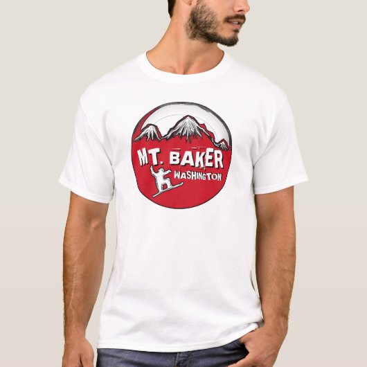 Baker Washington t-shirt rode sneeuwplank (Voorkant)