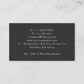 Baker Waterverf Koken Ultrasnelle bakkerij Black B Visitekaartje (Achterkant)